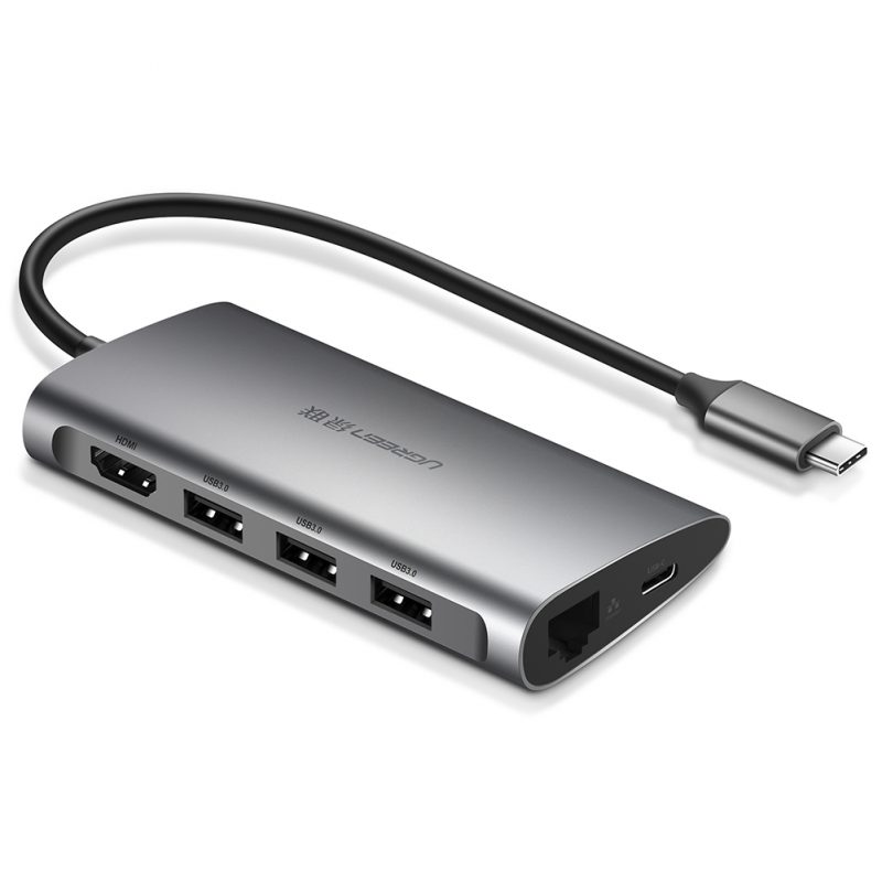 Cáp chuyển đổi USB C to HDMI ,USB, Đầu đọc thể nhớ Ugreen 50538