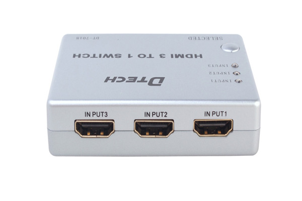 Switch HDMI 3 in 1 out của DTech DT DT7018