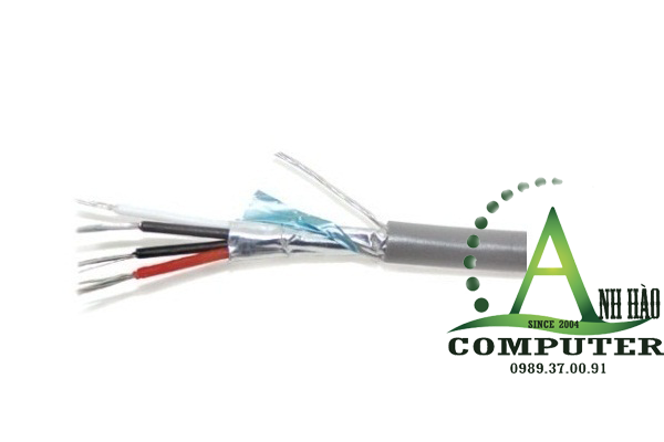 Cáp âm thanh audio, cáp điều khiển alantek 2 pair 18AWG(301-CI9402-0500) chính hãng