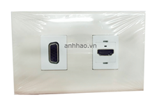 Bộ wall plate VGA + HDMI âm tường