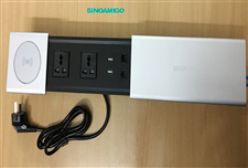 Hộp Ổ cắm âm bàn cao cấp sinoamigo STS-SC01-Qi chính hãng