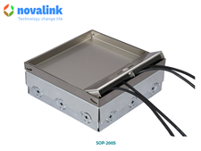 Hộp ổ điện âm sàn cao cấp novalink SOP-200S với 12 ổ cắm tùy chọn