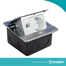 Ổ cắm âm sàn sino amigo câo cấp STS-7S/B mầu đen
